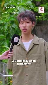 Is it easy for young people in China to find a job nowadays?