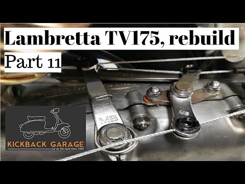 Fitting lambretta cables, TV175 rebuild part 11