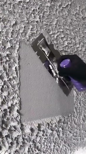 Plastering ASMR: The Sound of Perfection #satisfying #asmr #construction #walltexture