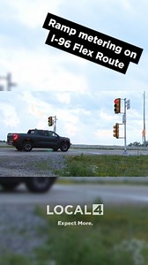 How ramp metering signals on I-96 Flex Route work