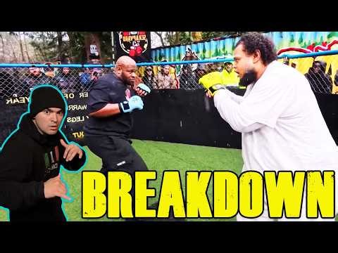 Boxer vs Hockey Player!! @The_Scrapyard_Official