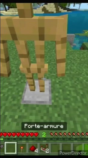 comment faire un porte armure dansant: minecraft #minecraft #redstone #astuce #minecraftshorts