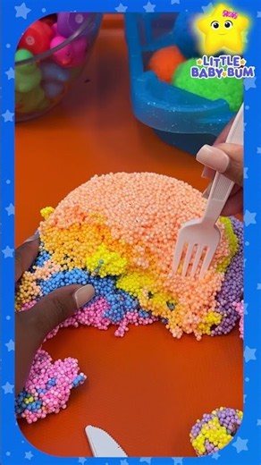 Squishy Rainbow Foam Putty Playtime #satisfying #sensorial