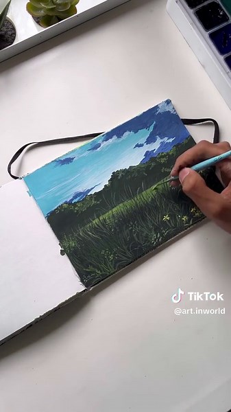 Gouache Painting Tutorial: Creating a Serene Landscape