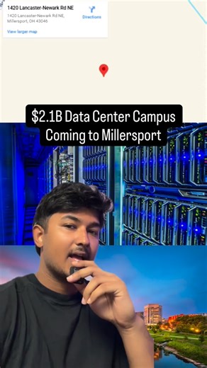 🏗️ $2.1B Data Center Campus Coming to Millersport Vantage Data Centers, a Denver-based company, just received a 10-year, 50% sales tax exemption worth $76.1M from the state of Ohio to develop a massive $2.1B campus in Fairfield County. 📍 Location: Off Route 204, Millersport (approx. 450 acres) ⚡ Power: Includes a 1,600 MW natural gas power plant built by AlphaStruxure 💼 Jobs: 37 full-time positions with $3.7M in annual payroll 🏢 Size: Multiple data center buildings across six parcels of farm