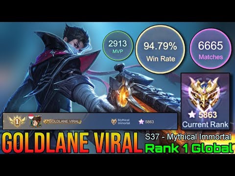 100% Real Monster - Top 1 Global S37 Mythical Immortal by GOLDLANE VIRAL - Mobile Legends