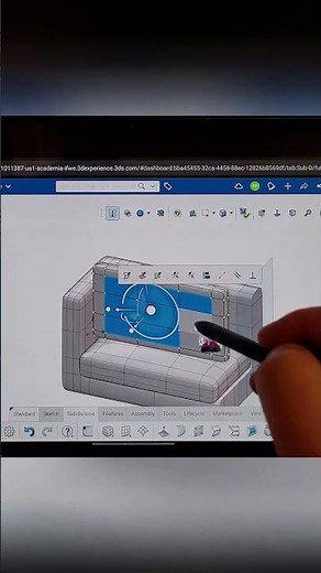 Sofa Design in Tablet #solidworks #3dexperience #3dexperience #design #cad #cloud #xdesign #mobile