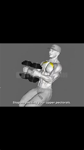 7 Thick Upper Pecs Exercises with Dumbbell Only #usa🇺🇸 #viral #newtrend #gym #usa #trending #foryoupage
