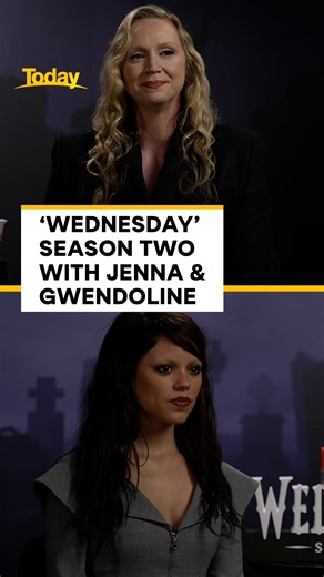 12K views · 116 reactions | Jenna Ortega and Gwendoline Christie reflect on what 'Wednesday' means to them, and tease the dark secrets awaiting Nevermore in Season 2: Part 2.  #9Today | WATCH LIVE 5.30am | TODAY | Facebook