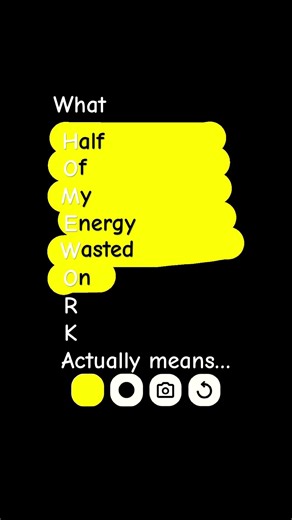 What Homework actually means…