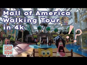 Mall of America walking tour in 4k. Largest mall in the US!