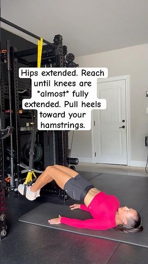 How to: TRX hamstring curls #hamstring workout #trx #legday #legs #getripped #bodytransformation