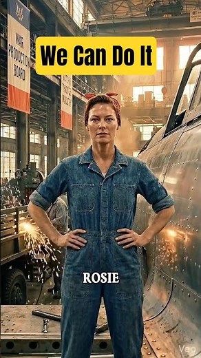 The Women 👩‍🏭 Who Powered WWII | Rosie the Riveter #shorts