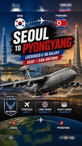 A C-5B Galaxy Flying from Seoul to Pyongyang?! 😱✈️