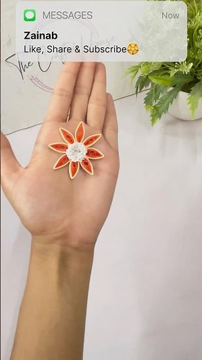Easy Quilling Flower Tutorial | Beautiful Paper Art for Beginners #shorts #quilling #flower #diy