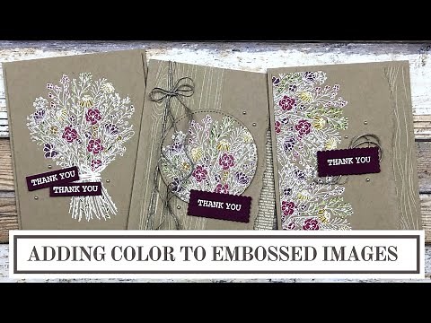 Heat Embossing Tips for Card Makers | Stampin' Up! Hand Drawn Blooms