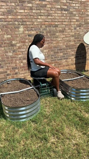 This rolling garden cart is just what I needed to tend to my garden without bending and hurting my