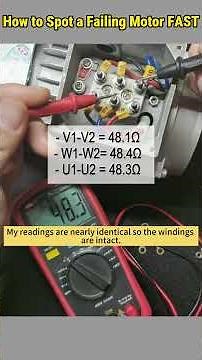 Troubleshooting 3 Phase Motor with 3 Simple Multimeter Tests #howto #3phasemotor #troubleshooting