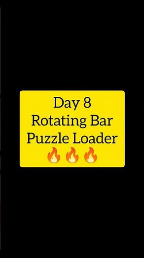 🧩 Day 7: Puzzle Loader Using Only CSS! #shorts