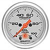Auto Meter 4352: Ultra-Lite Oil Pressure Gauge 2-1/16" electrical - JEGS