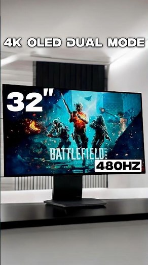 LG’s NEW 32“ 4K UltraGear OLED gaming Monitor Unboxing + Review 240Hz to 480Hz DUAL MODE! #lg #short