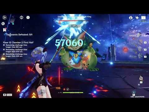 Ganyu clears abyss using ONLY version 1 team and builds!
