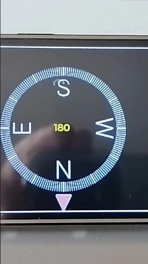 Simple LVGL ESP32 CYD Compass with Image and Label.