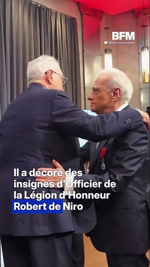 Légion d'Honneur: Emmanuel Macron décore Martin Scorsese et Robert de Niro à New York