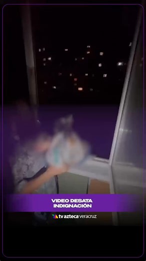 TV Azteca Veracruz on Instagram: "¿PADRE DEL AÑO?🤔😰 Papá “se pasa de creativo” y baja a su hijo desde un séptimo piso.😱📹"