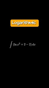 Logarithmic Integration Solved #maths
