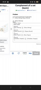 A set A and its universal set U are given below:U = {Pant, Seh... | Filo