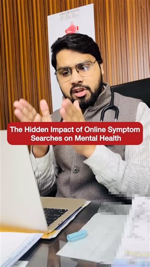 Dr Mohd Washid on Instagram: "The Hidden Impact of Online Symptom Searches on Mental Health Google par symptoms search karna aaj kal sabse badi health mistake banti ja rahi hai. Dr Mohd Washid samjha rahe hain ki kaise Google fear generate karta hai, healing nahi. Ek patient ne sirf itna search kiya: “Dog se rabies ho sakta hai?” Google ne worst-case scenarios dikha diye, bina ye samjhe ki bite tha ya nahi, skin broken thi ya nahi, vaccination status kya hai. Result? 👉 Patient ka fear double ho