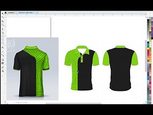 How to design Polo Shirt 3d Mockup Coreldraw