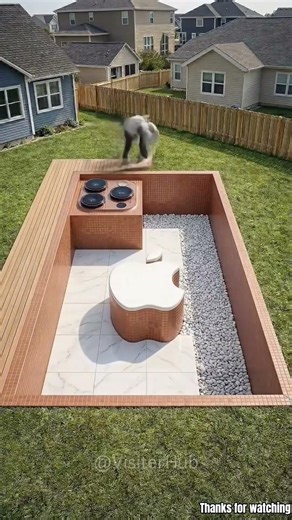 I built an iphone pool in my backyard 😍