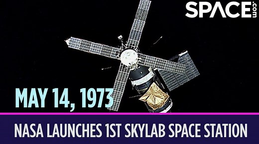 On May 14, 1973, NASA launched Skylab, the first American space station. Discover more space history 👉 https://space-com.visitlink.me/bycVtB Skylab orbited Earth for six years and supported three crewed missions during which astronauts conducted hundreds of science experiments. Skylab was considered a success overall, but it got off to a pretty rocky start. It lifted off on a Saturn V rocket from Pad 39A at Kennedy Space Center in Florida. About a minute into the launch, its micrometeoroid shie