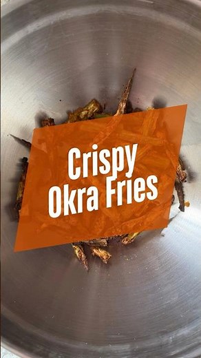 Crispy okra fries using an Air Fryer #airfryerrecipes #okra #bhindi #vendakkai #okrachips