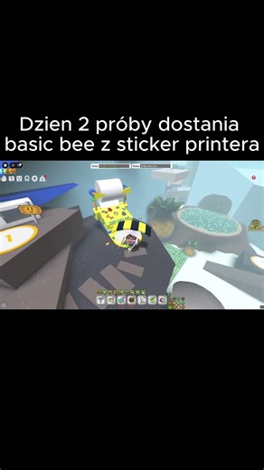 Day 2 trying to get basic bee from sticker printer #beeswarmsimulator #bss #gaming #foryou