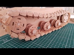 Wooden Tank Project 1: Wooden Tank Tracks - DIY wooden rc tank