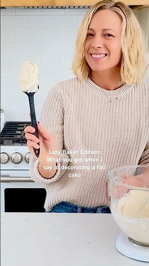 Easiest Decorated Fall Cake Ever