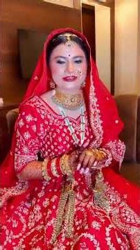 PreetAulakh’s beautiful red 👄 bride