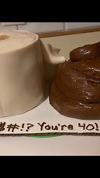 Toilet paper and poop cake tutorial