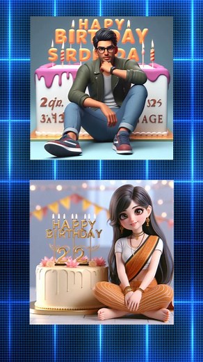 125K views · 1.8K reactions | உங்க NAME LA 3D BIRTHDAY AI images...