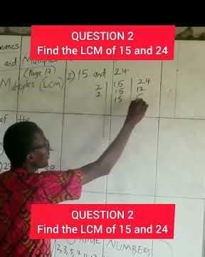 Lowest Common Multiples (LCM) for JSS1 Mathematics, BECE, Junior WAEC