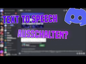 Discord TEXT TO SPEECH ausschalten | Discord TTS deaktivieren [Deutsch]