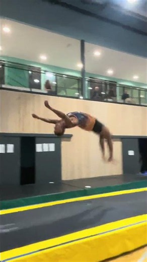 Incredible Gymnastics Tricks on the Tumble Track