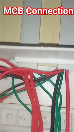 MCB Connection 👷 #shorts #mcb #electrical #wiring #wire