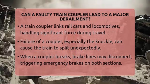 Can A Faulty Train Coupler Lead To A Major Derailment? - Man vs. Disaster