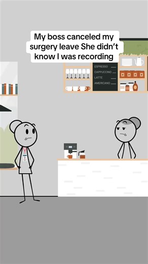 My boss canceled my surgery leave She didn’t know I was recording#animation #animationmeme #work #worklife #manager