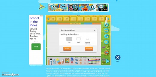 Creating a GIF on the ABCya Website