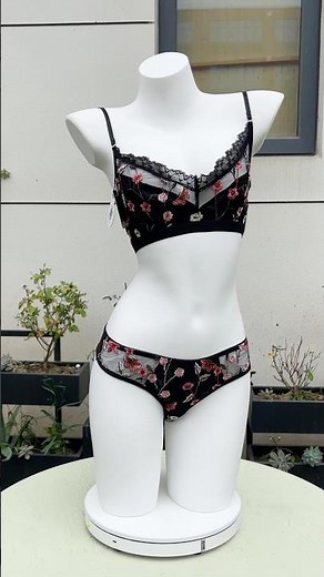 Stunning Floral Embroidery Lace Lingerie Set | New Collection #wholesale #oem #factory